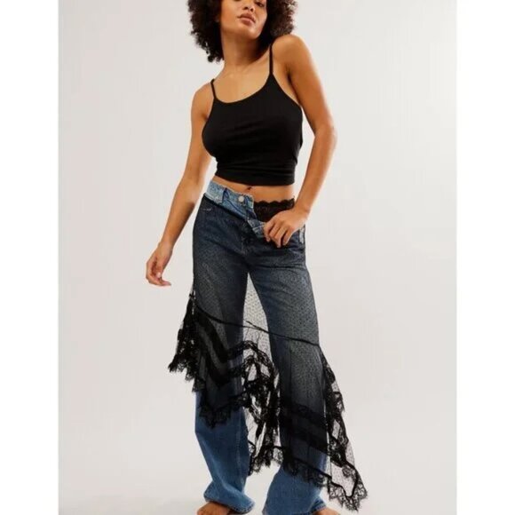 🆕 FREE PEOPLE NWT Afternoon Half Slip / Black - XS - Picture 4 of 5